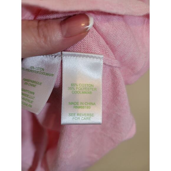 Lilly Pulitzer Kresta Ruffle Sleeves Knit Sweater Heathered Pullover Pink Small - Picture 4 of 6